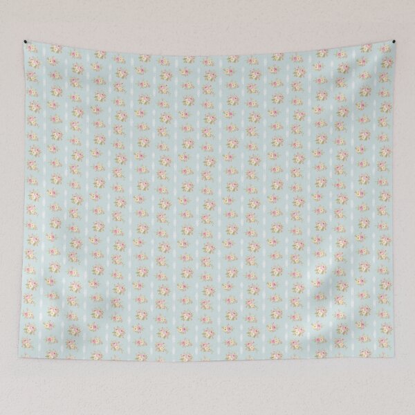 Item preview, Blue Floral Shabby Chic Cottagecore Pattern  designed and sold by LouieVanille.