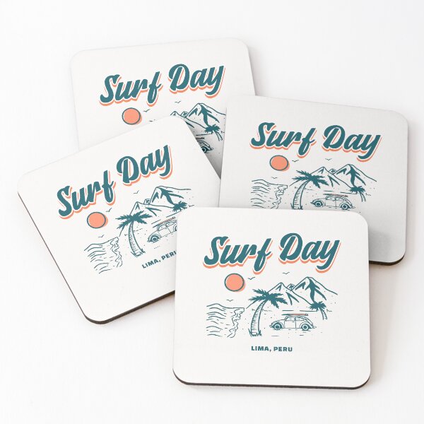 Item preview, Surf Day Lima Peru Graphic T-Shirt designed and sold by Bold & Brewed.