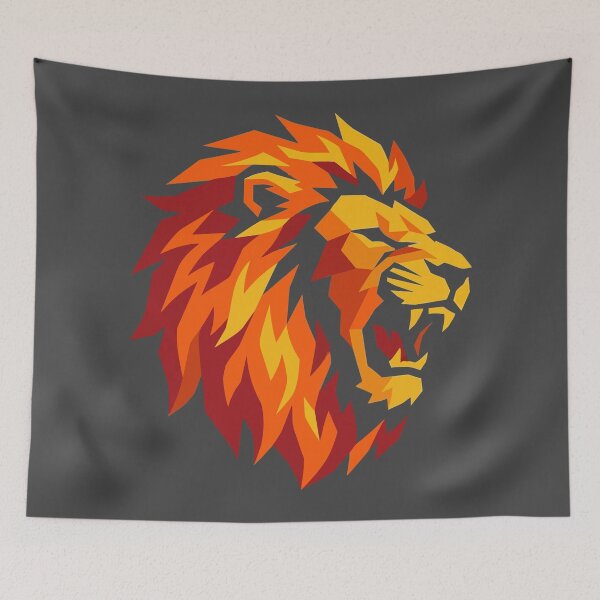 Item preview, Vibrant Colorful Lion Profile designed and sold by KeremYurtseven.