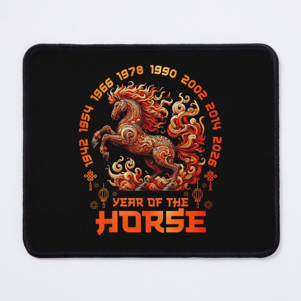 Item preview, Year of The Horse Lunar Chinese New Year Fire Horse 2026 designed and sold by ivotee.
