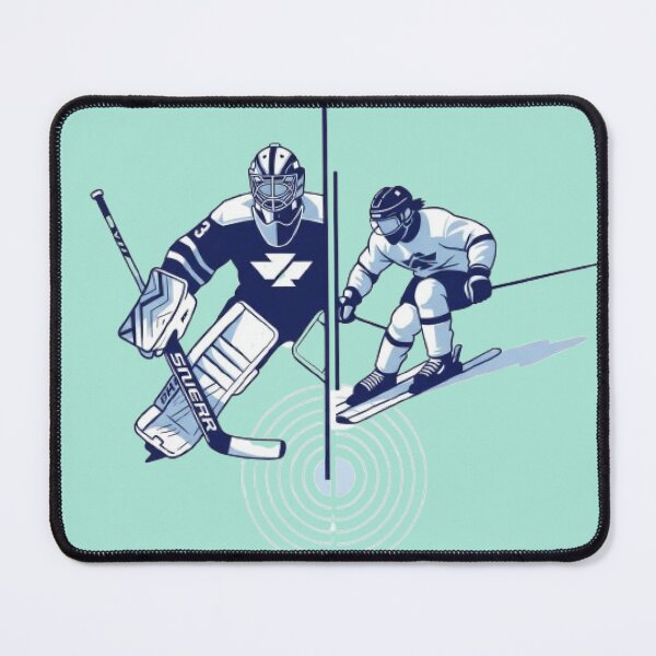 Item preview, Frozen Frontiers Ice Hockey and Skiing designed and sold by MinimalistMint.