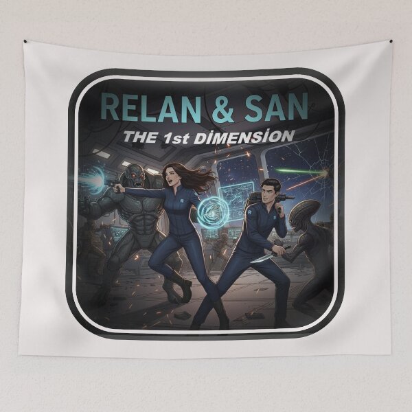 Item preview, Relan & San: The 1st Dimension Battle | Galactic Peacekeepers Art designed and sold by RS-Globalist-.