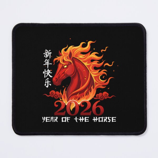 Item preview, Year of The Horse Lunar Chinese New Year Fire Horse 2026 designed and sold by ivotee.