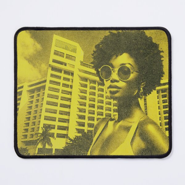Item preview, Victoria Island Lagos Nigeria | Golden Retro Vintage Print designed and sold by MammothArt.