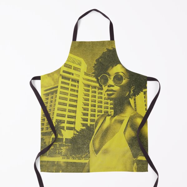 Item preview, Victoria Island Lagos Nigeria | Golden Retro Vintage Print designed and sold by MammothArt.