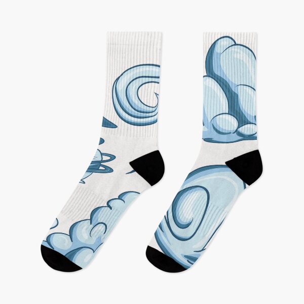 Item preview, Blue Cartoon Clouds and Wind Swirls - Aesthetic Weather Element Set designed and sold by LYAN-STORE.