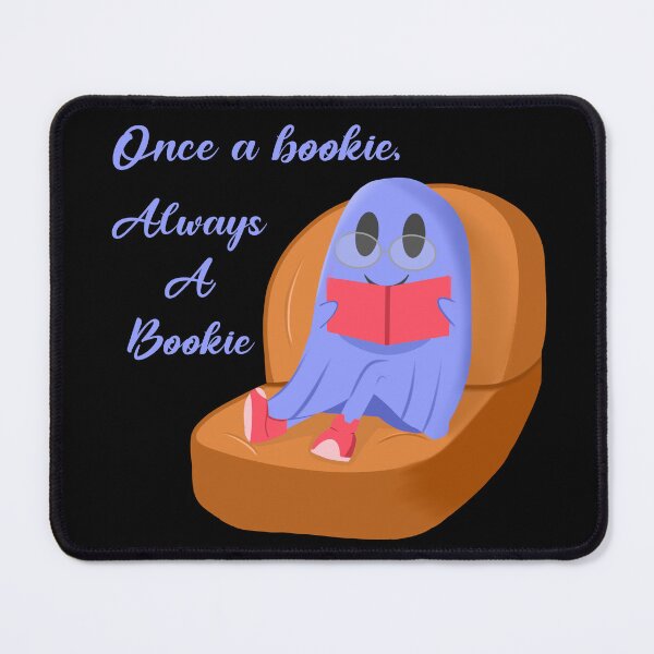 Item preview, Once a Bookie Always a Bookie Funny Ghost Reader Illustration designed and sold by momosartstudio.