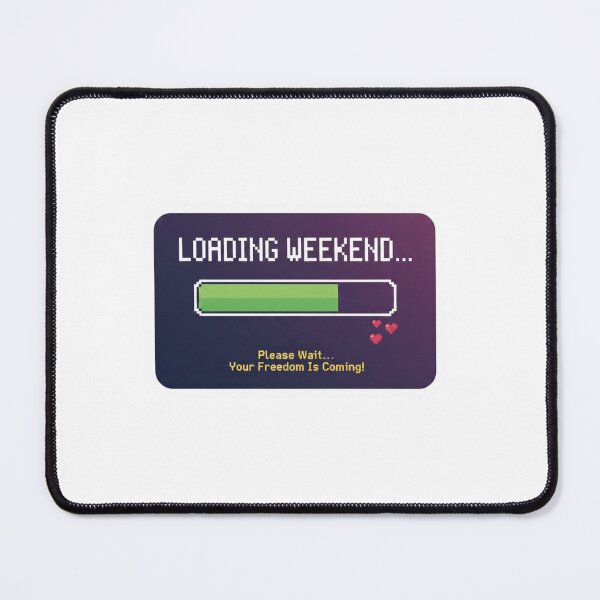Item preview, Loading Weekend Pixel Art - Funny Retro Gamer Progress Bar Sticker designed and sold by ZYNORAworld.