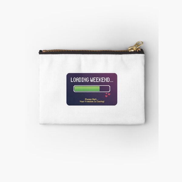 Item preview, Loading Weekend Pixel Art - Funny Retro Gamer Progress Bar Sticker designed and sold by ZYNORAworld.