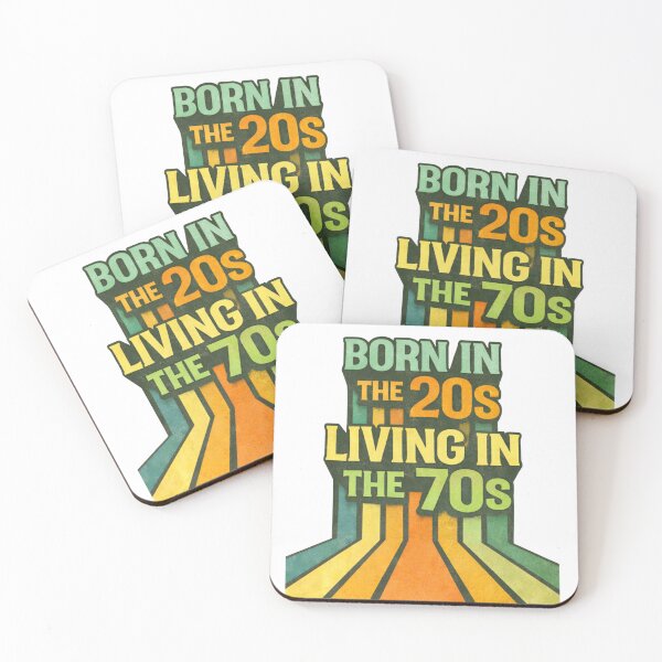 Item preview, Born in the 20s Living in the 70s Retro Vintage Aesthetic Design designed and sold by KomoFrames.