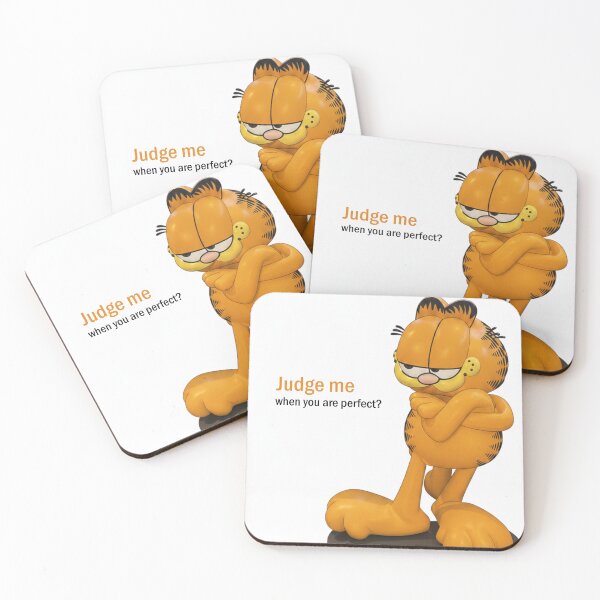 Item preview, Sassy Orange Cat - Judge Me When You Are Perfect designed and sold by The-Tiny-Canvas.