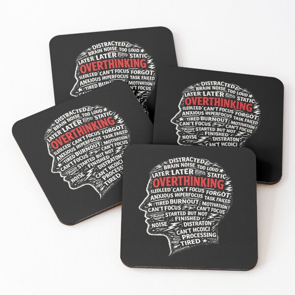 Item preview, Overthinking — ADHD Too Many Thoughts Design designed and sold by VibeOffline Studio.