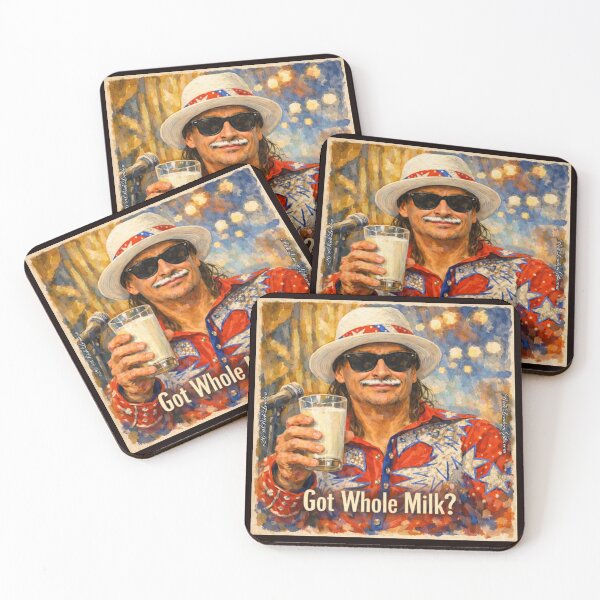 Item preview, Whole Milk Americana Parody Portrait designed and sold by Rick London Gifts.