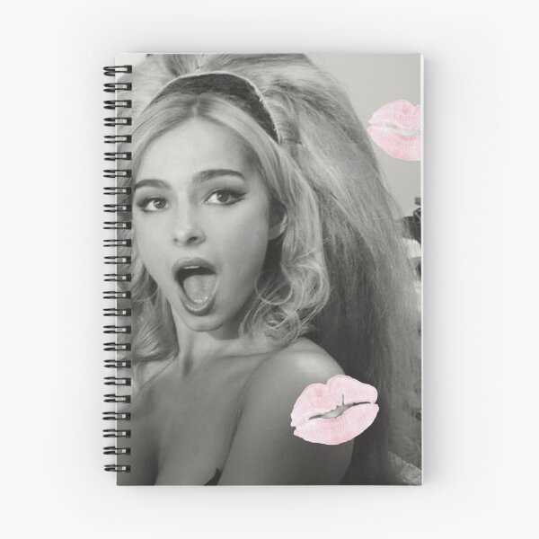 Item preview, Addison Rae black white and pink kiss poster designed and sold by tigerlilyz.