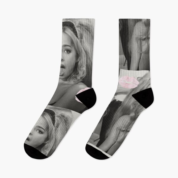 Item preview, Addison Rae black white and pink kiss poster designed and sold by tigerlilyz.