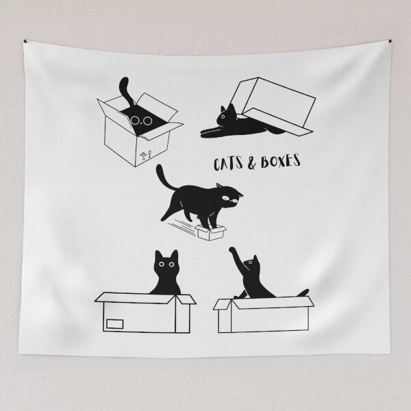 Item preview, Cats & Boxes. designed and sold by Dinasshop.