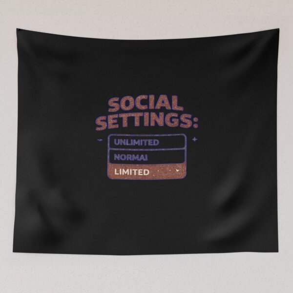 Item preview, Social Settings: Limited – Vintage Minimal Club Tee designed and sold by Mosogoloso.