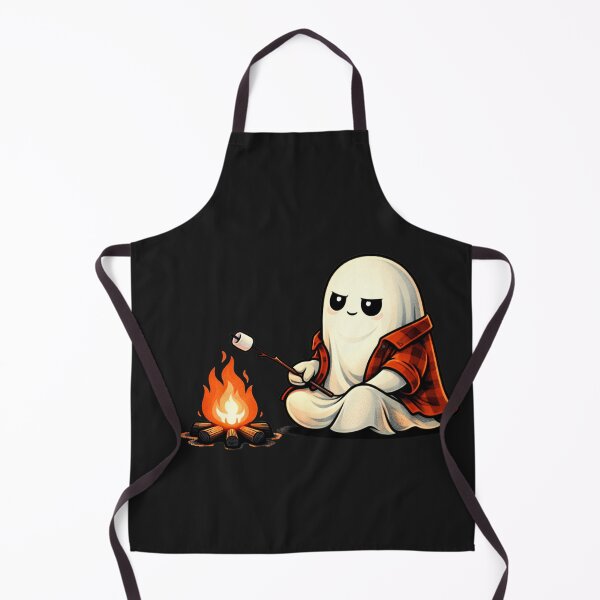 Item preview, Campfire Chill Ghost – Cute Minimal Summer Camping Aesthetic designed and sold by ColorSplash123.