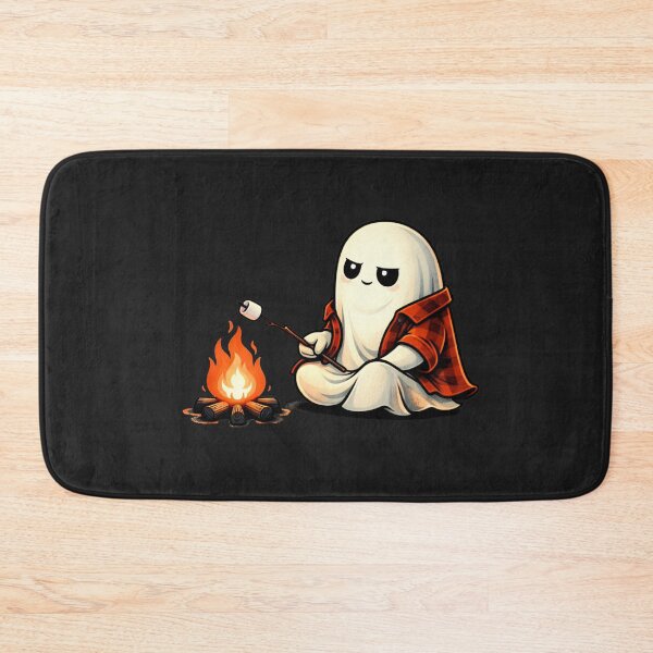 Item preview, Campfire Chill Ghost – Cute Minimal Summer Camping Aesthetic designed and sold by ColorSplash123.