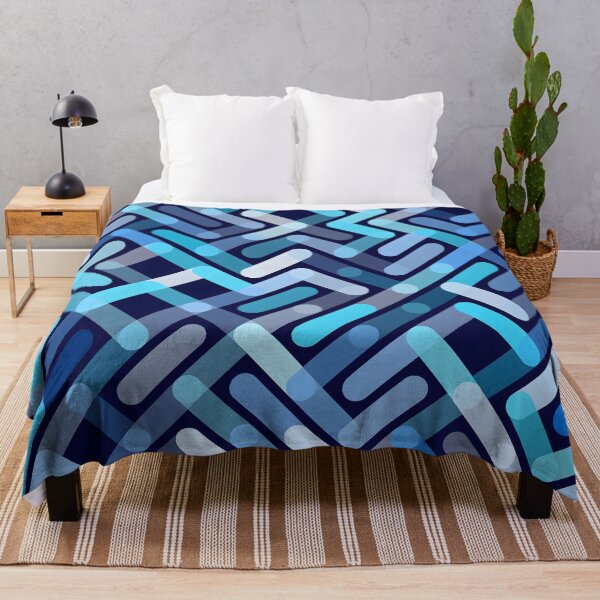 Item preview, Blue Abstract Geometric Circuit Pattern Design designed and sold by Paulocdias.