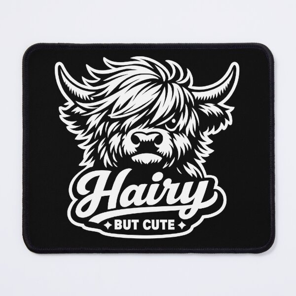 Item preview, Fluffy Highland Cow Shirt – Hairy Scottish Cow Portrait designed and sold by WAUZ.