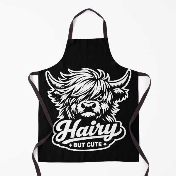 Item preview, Fluffy Highland Cow Shirt – Hairy Scottish Cow Portrait designed and sold by WAUZ.