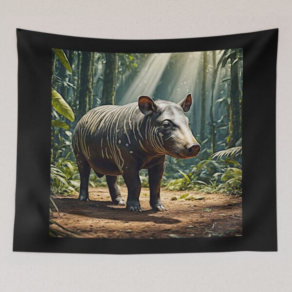Item preview, Surreal Tapir in Vibrant Rain Forest Bulk #9 designed and sold by Helios Be. Lavsh.