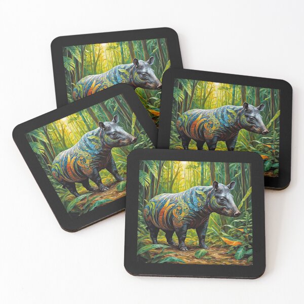 Item preview, Surreal Tapir in Vibrant Rain Forest Bulk #10 designed and sold by Helios Be. Lavsh.