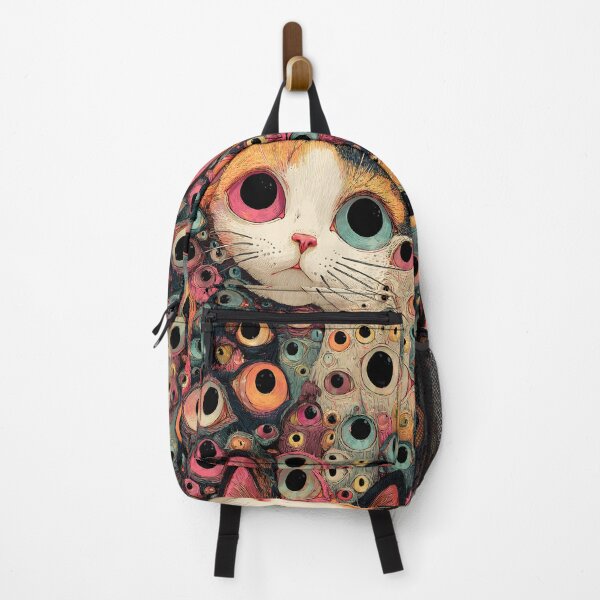 Item preview, Fantastic Multi-Eyed Cat Vintage Pattern designed and sold by SecretDicer.