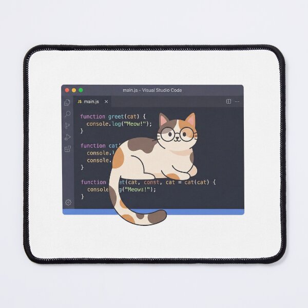 Item preview, One-Line Art - Cat on a Laptop designed and sold by Zenith Design.