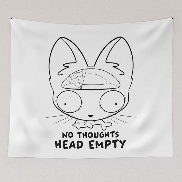 Item preview, Head Empty - Black designed and sold by Danni Doodles.
