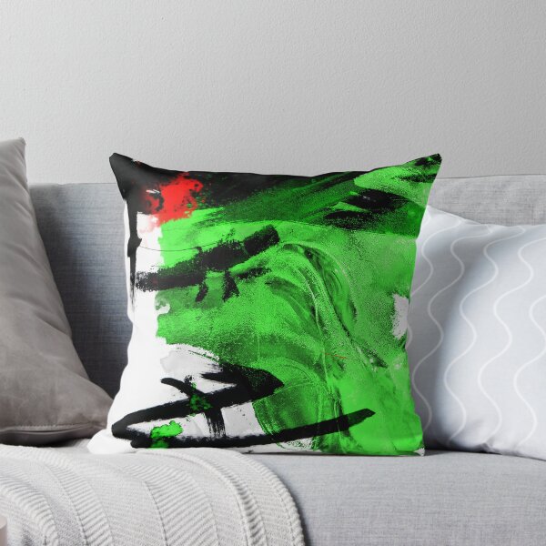 Artikelvorschau, Grüne, schwarz-weiße expressionistische abstrakte digitale Collage entworfen und verkauft von ZebEddy.