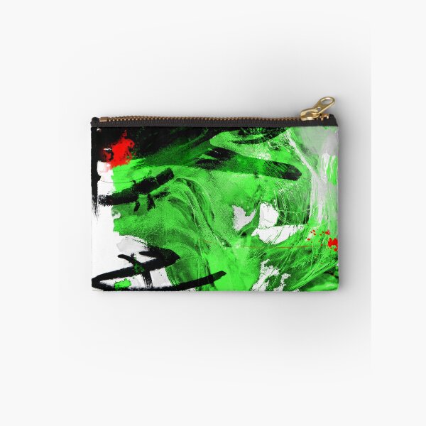 Artikelvorschau, Grüne, schwarz-weiße expressionistische abstrakte digitale Collage entworfen und verkauft von ZebEddy.