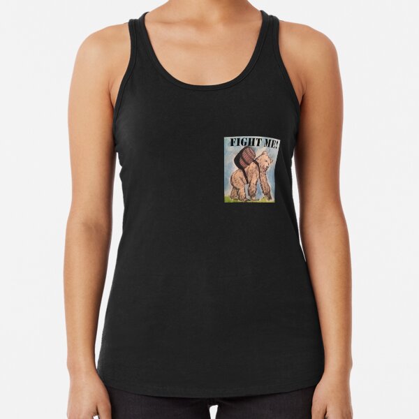Fight Me! Zachary the Wolf Racerback Tank Top