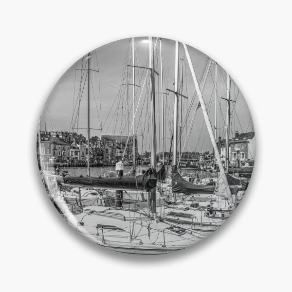 Item preview, Sailboats in Weymouth Marina, Black and White designed and sold by Paul Thompson Photography.