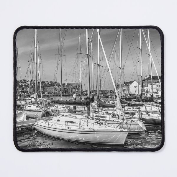 Item preview, Sailboats in Weymouth Marina, Black and White designed and sold by Paul Thompson Photography.