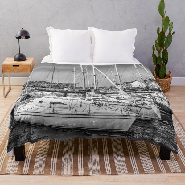Item preview, Sailboats in Weymouth Marina, Black and White designed and sold by Paul Thompson Photography.
