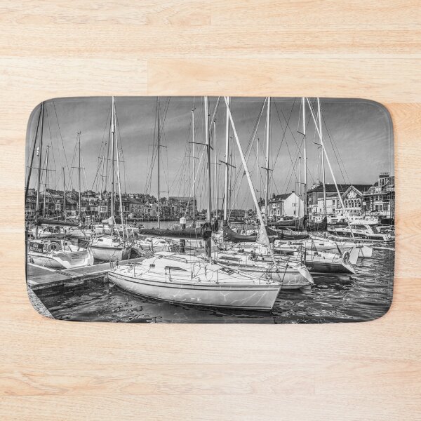 Item preview, Sailboats in Weymouth Marina, Black and White designed and sold by Paul Thompson Photography.
