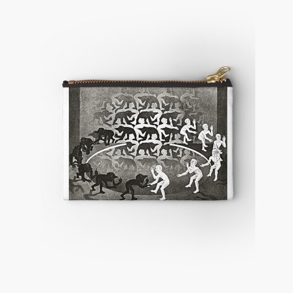 Item preview, M.C. Escher, Meeting, Encounter Surrealist Optical Illusion Decor designed and sold by Artistic Gift Print.