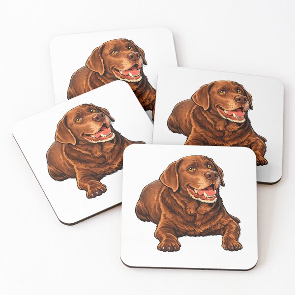 Item preview, Happy Chocolate Labrador designed and sold by CoolYule.