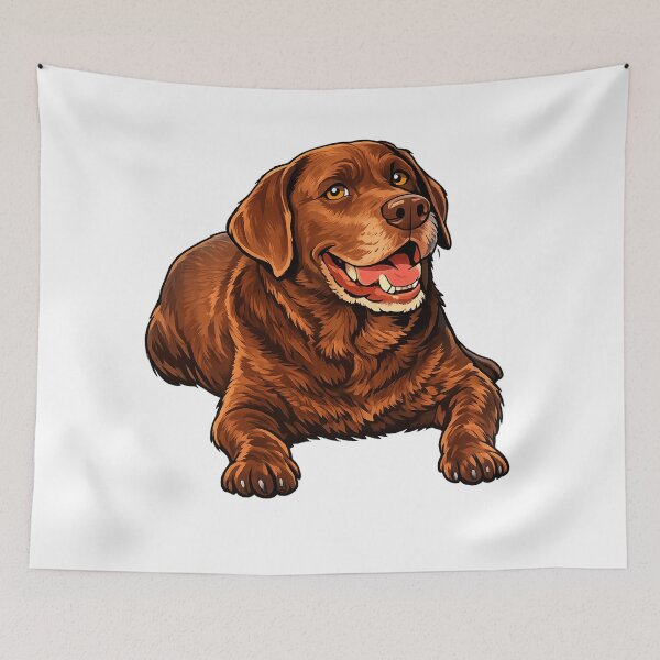 Item preview, Happy Chocolate Labrador designed and sold by CoolYule.