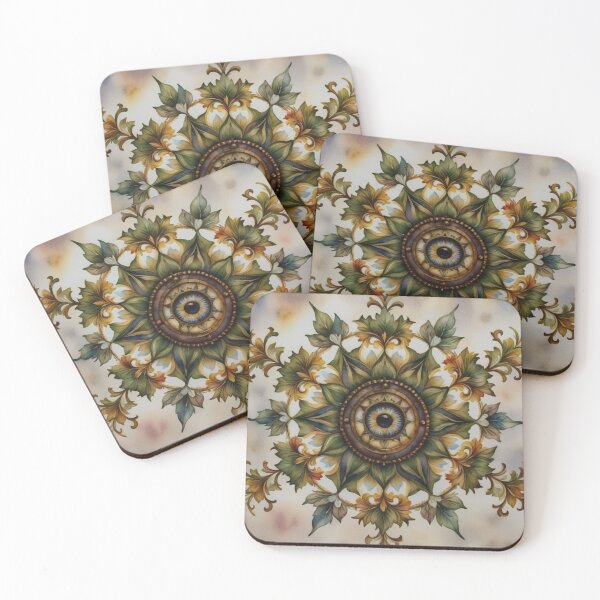 Item preview, Accidental Eye Mandala – Botanical Symmetry designed and sold by Colorshow-relax.