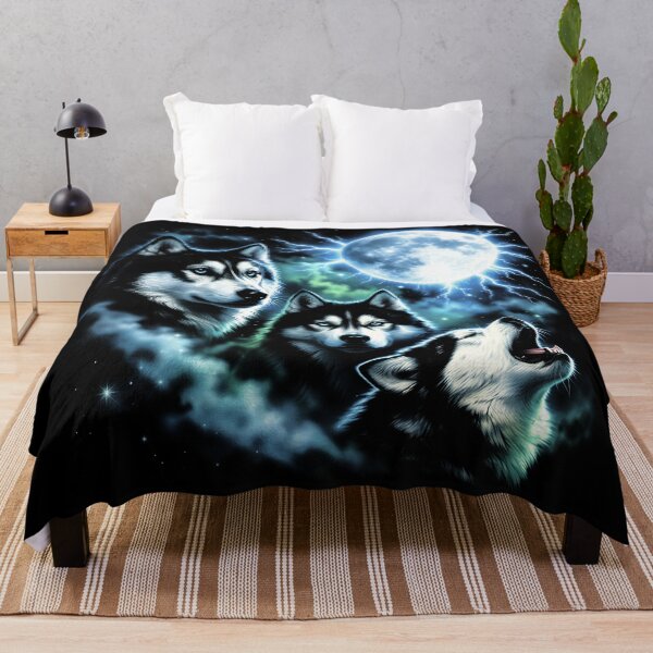 Item preview, Siberian Husky Howling at the Moon – Night Sky Dog Lover Gift designed and sold by Blok45.