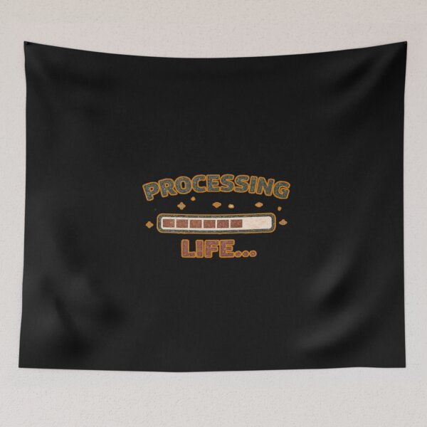 Item preview, Processing Life – Clean Retro Statement Graphic designed and sold by Mosogoloso.