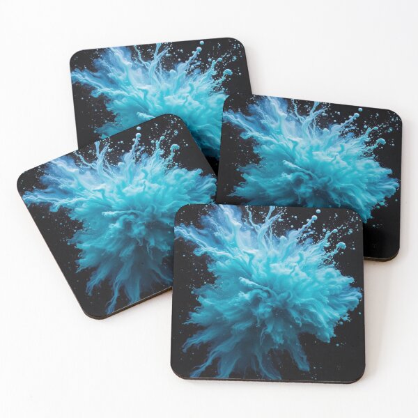 Item preview, Teal Ink in Water Abstract Motion Modern Art designed and sold by DesigntshirtWB.