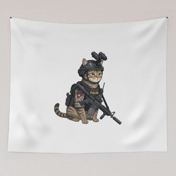 Item preview, Tactical Cat designed and sold by RAWLIFEGRAPHIC.