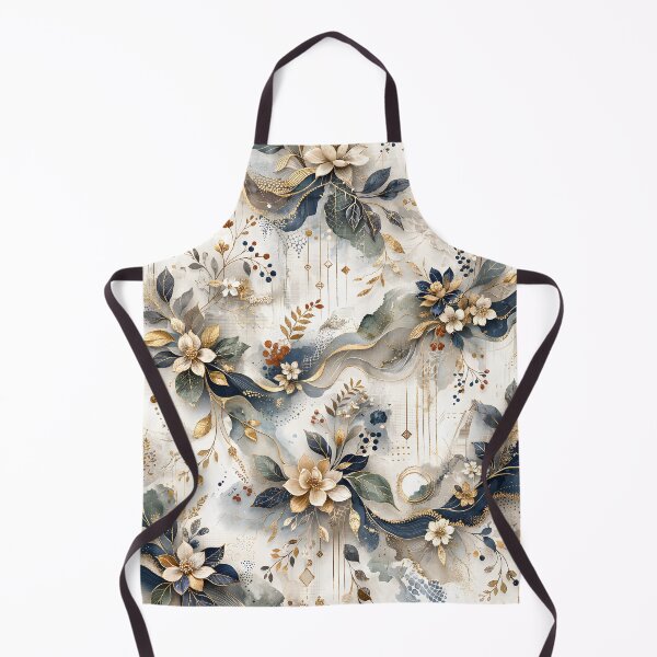 Item preview, Elegant Navy and Gold Floral Abstract Art - Modern Chinoiserie Botanical Pattern with Gold Leaf Accents, Sage Green Eucalyptus Leaves, and Luxury Marble Texture for Sophisticated Home Decor designed and sold by Vivaan Studio.