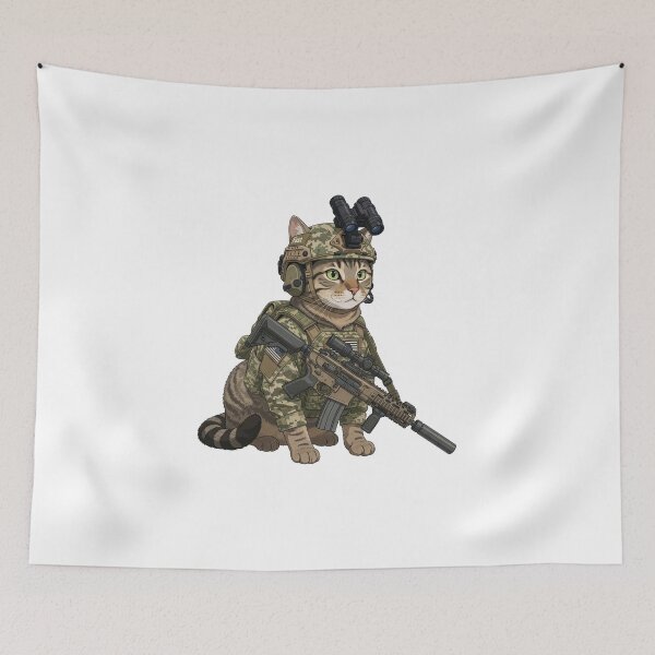 Item preview, Tactical Cat designed and sold by RAWLIFEGRAPHIC.