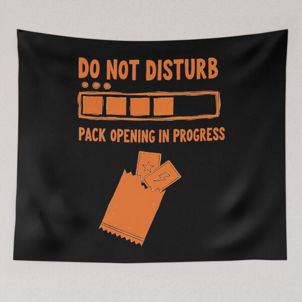 Item preview, Do Not Disturb Pack Opening In Progress Trading designed and sold by LuminOrb.