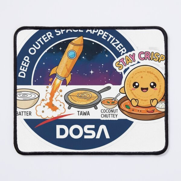 Item preview, Cute Dosa Space Adventure Stay Crispy Design designed and sold by RickyStick.